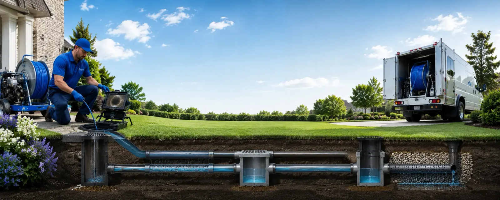 Outdoor drain cleaning information for Stockland, IL