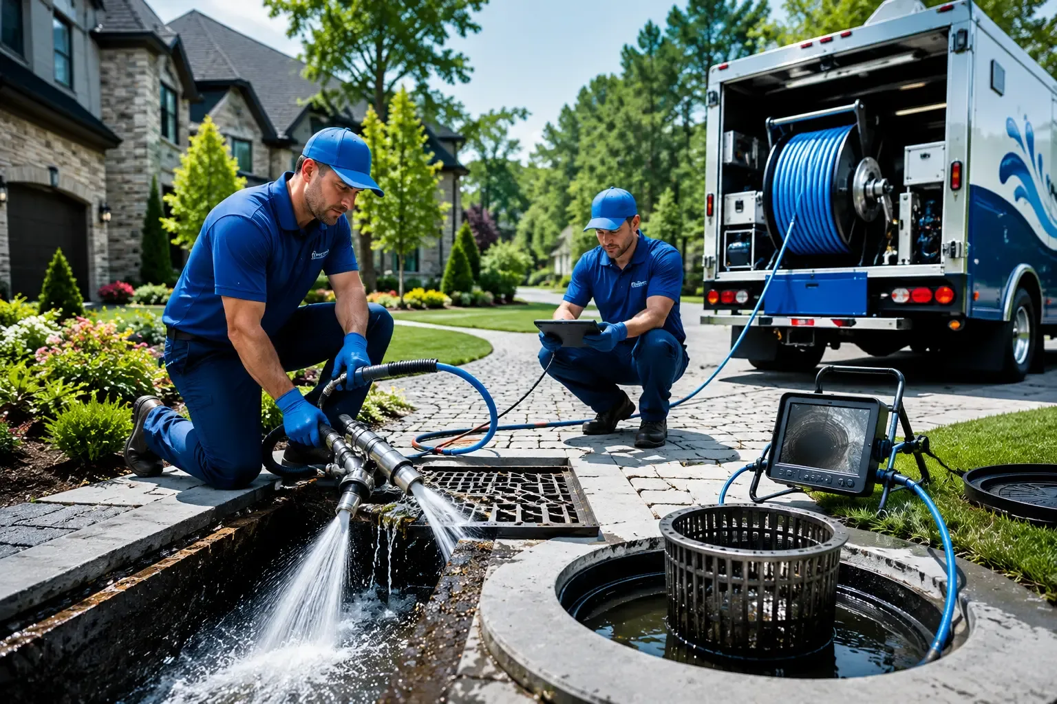 Local outdoor drain cleaning professionals in Stockland, IL